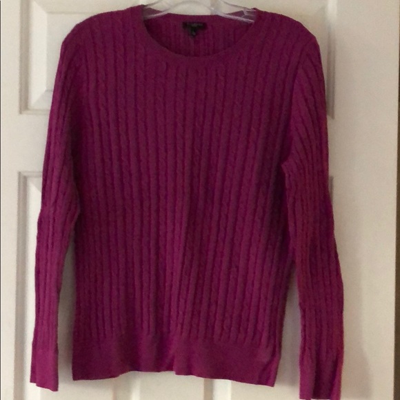 ❌ SOLD Talbots Raspberry Sweater - Picture 2 of 4